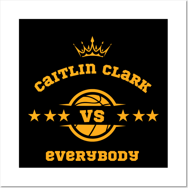 caitlin clark vs everybody Wall Art by jerrysanji